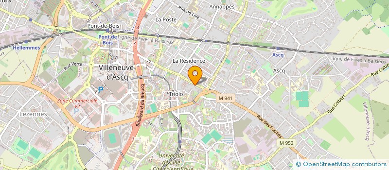 localisation de l'entreprise CROONCH à VILLENEUVE-D'ASCQ