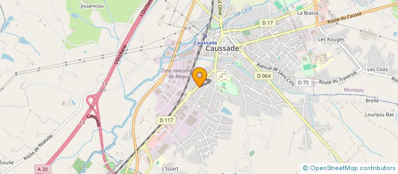 localisation de l'entreprise CROQ'2 DENTS à CAUSSADE