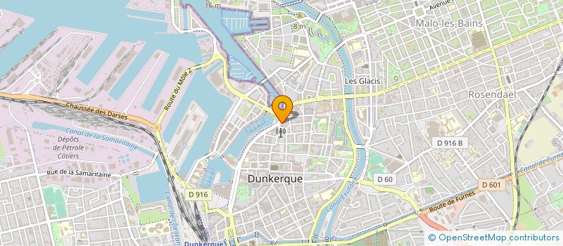 localisation de l'entreprise CROQ BAGUETTE à DUNKERQUE