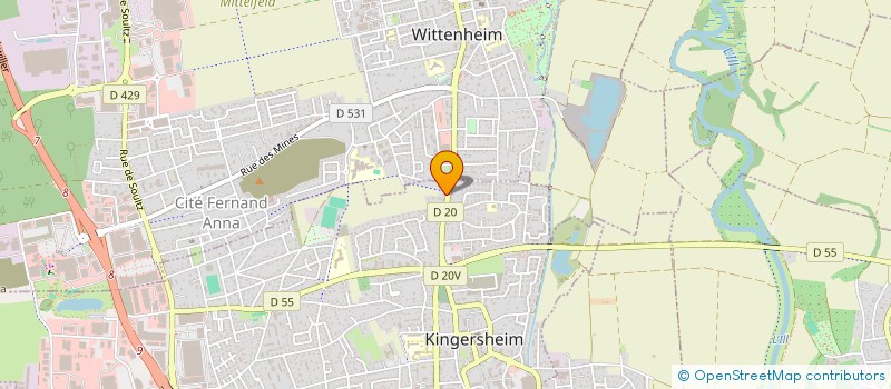 localisation de l'entreprise CROQ&CO  KINGERSHEIM