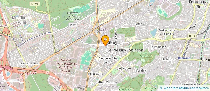 localisation de l'entreprise CROQ' DANSE  LE PLESSIS-ROBINSON