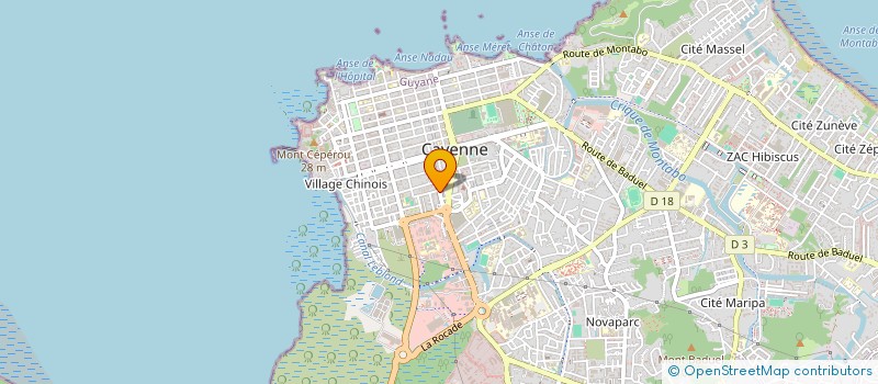 localisation de l'entreprise CROQ ESPACE  CAYENNE