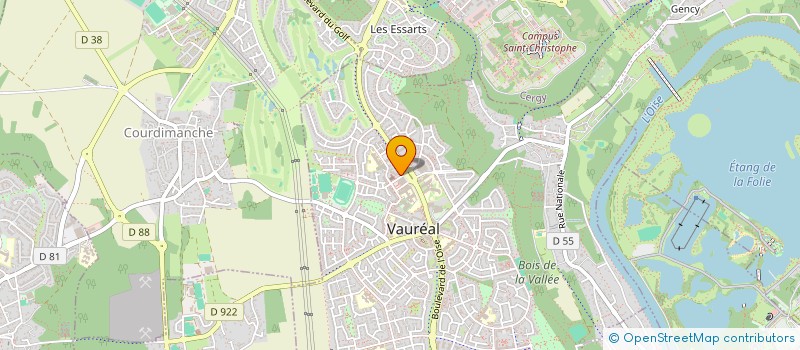 localisation de l'entreprise CROQ FAST  VAUREAL