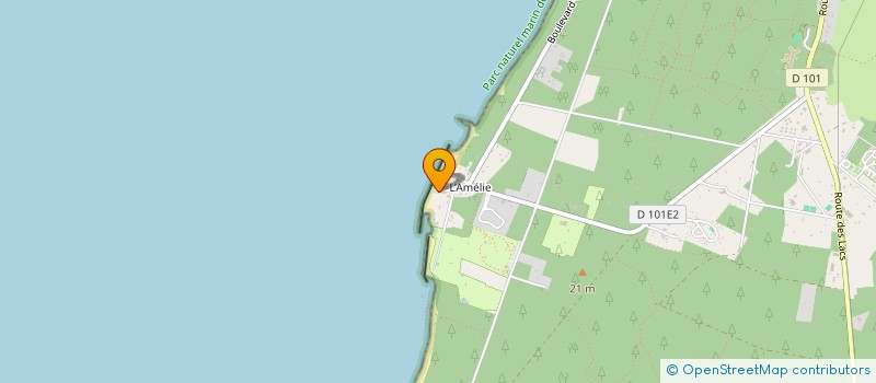 localisation de l'entreprise CROQ'GOURMAND  SOULAC-SUR-MER