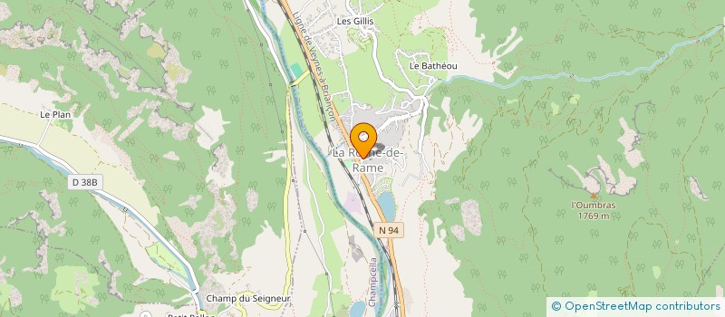 localisation de l'entreprise CROQ'JEUX  LA ROCHE-DE-RAME