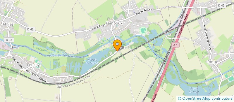 localisation de l'entreprise CROQ'ME  FAMPOUX