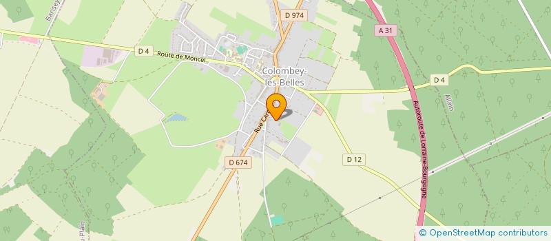 localisation de l'entreprise CROQ' MIDI  COLOMBEY-LES-BELLES