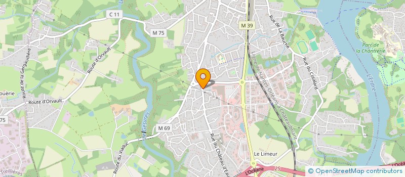 localisation de l'entreprise CROQ NATURE SERVICES à LA CHAPELLE-SUR-ERDRE