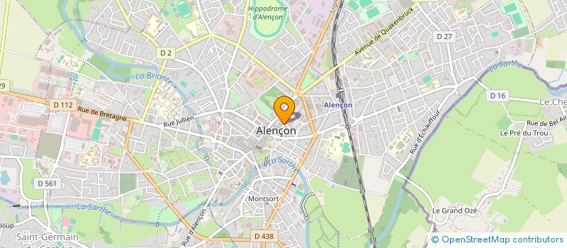 localisation de l'entreprise CROQ PIZZA à ALENCON