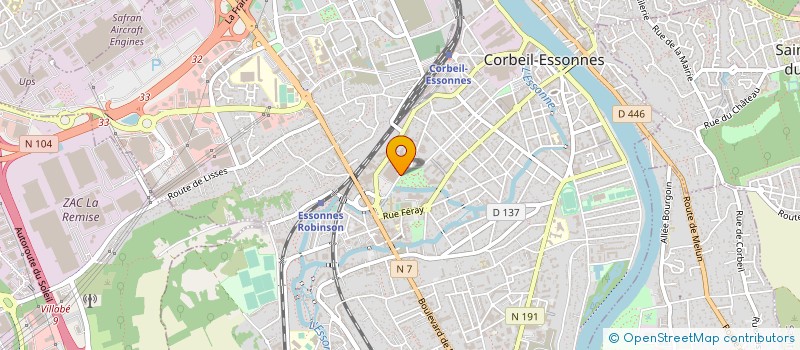 localisation de l'entreprise CROQ SANDWICHS à CORBEIL-ESSONNES