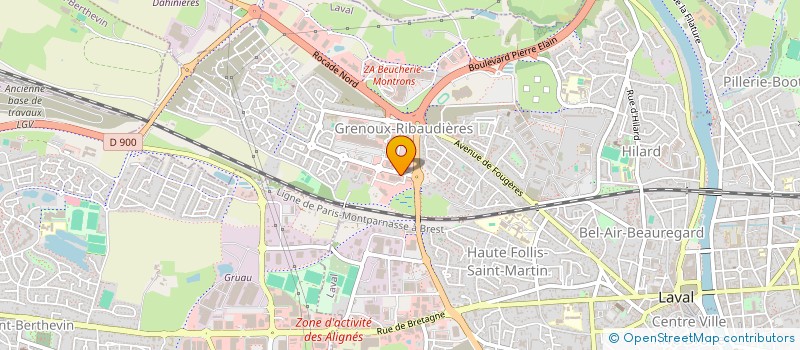 localisation de l'entreprise CROQ & TROC à LAVAL