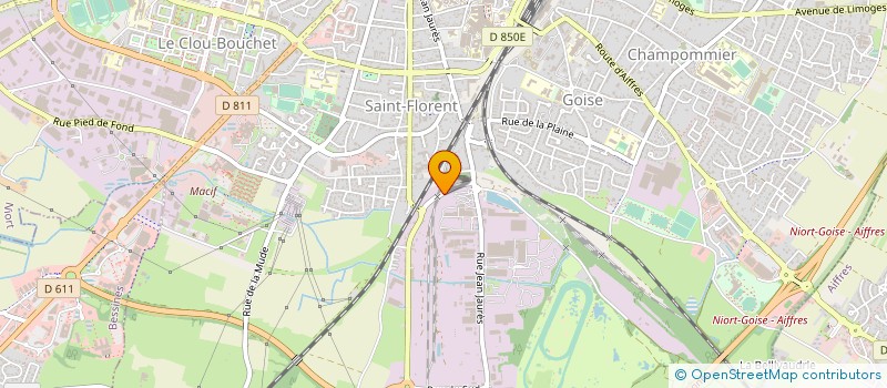 localisation de l'entreprise CROQDISTRI à NIORT