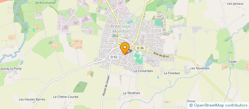 localisation de l'entreprise CROQUANT'BOUILLE  BREAL-SOUS-MONTFORT