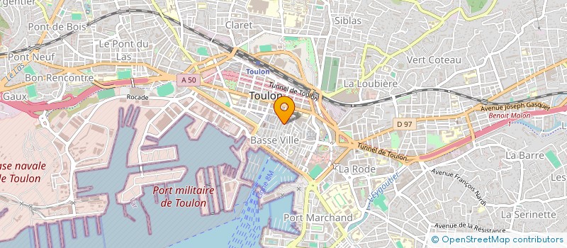 localisation de l'entreprise CROQUANTS ET CHOCOLATS à TOULON