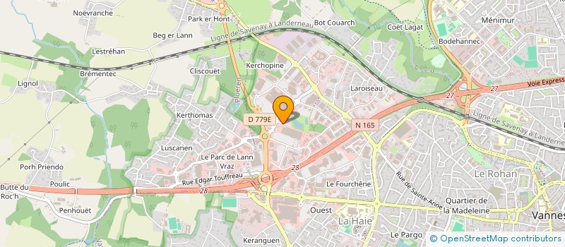 localisation de l'entreprise CROQUE A PAIN à VANNES