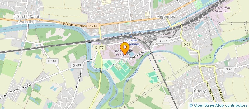 localisation de l'entreprise CROQUE BOURGOGNE à MIGENNES