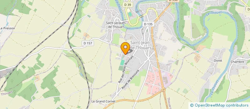 localisation de l'entreprise CROQUE NOTES  SAINT-JEAN-DE-THOUARS