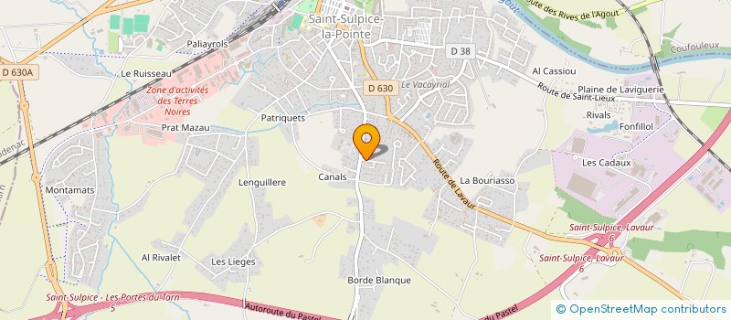 localisation de l'entreprise CROQUE TA FORET à SAINT-SULPICE-LA-POINTE