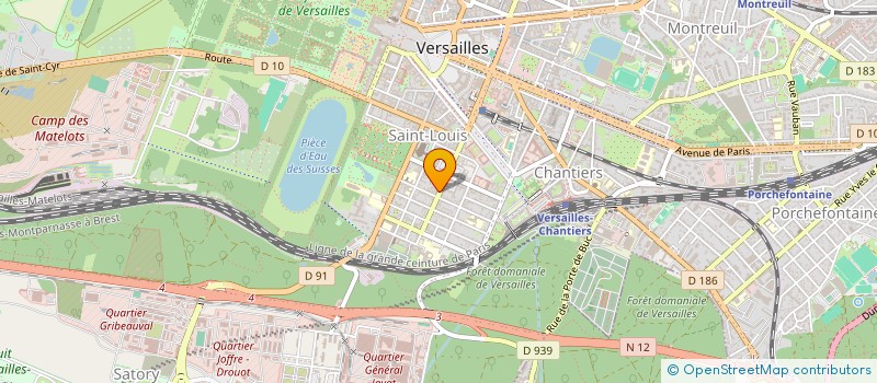 localisation de l'entreprise CROQUE TYMPAN à VERSAILLES
