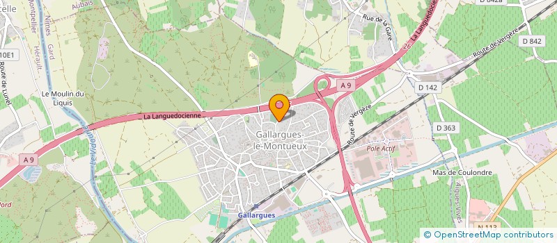 localisation de l'entreprise CROQUEMOU  GALLARGUES-LE-MONTUEUX