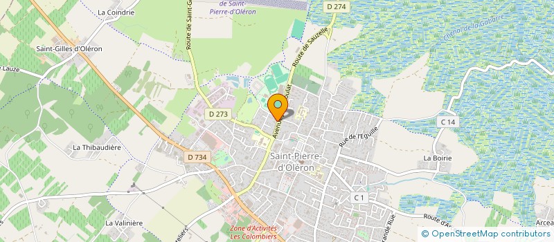 localisation de l'entreprise CROQUEMUCHES  SAINT-PIERRE-D'OLERON