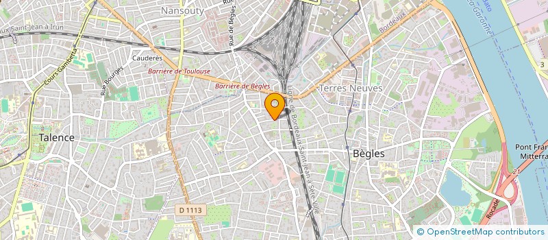 localisation de l'entreprise CROQUES ET SOUPES à BEGLES