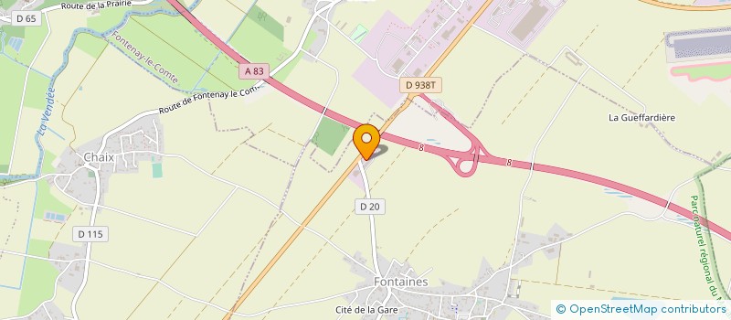 localisation de l'entreprise CROQUET'MOI à DOIX LES FONTAINES