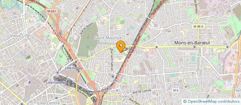 localisation de l'entreprise CROQUET PMF à LILLE