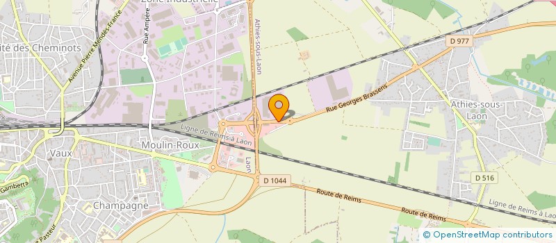 localisation de l'entreprise CROQUET TRAVAUX PUBLICS à CHIVY-LES-ETOUVELLES