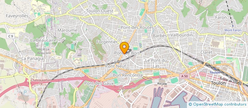 localisation de l'entreprise CROQUETTES EXPRESS à TOULON