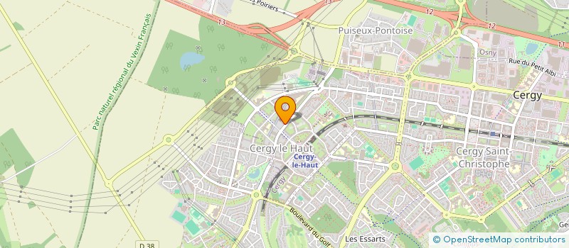 localisation de l'entreprise CROQUEVIELLE REAL ESTATE  CERGY