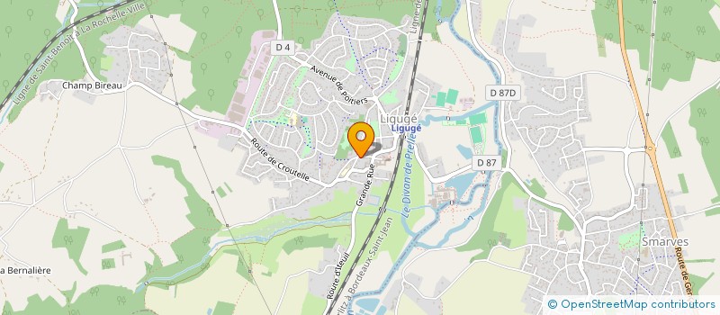 localisation de l'entreprise CROQUONS LA VIE  LIGUGE