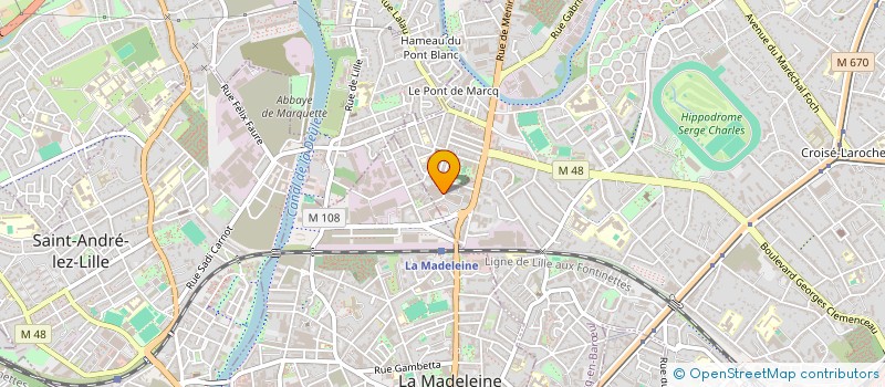 localisation de l'entreprise CRORENOVE à MARCQ-EN-BARŒUL
