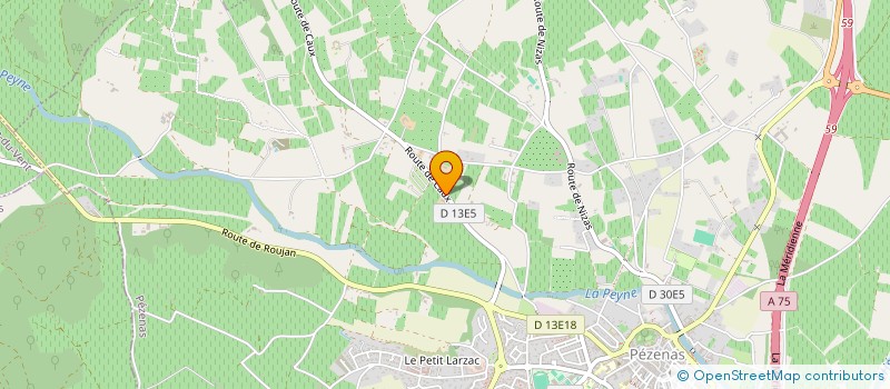 localisation de l'entreprise CROS  LEZIGNAN-LA-CEBE