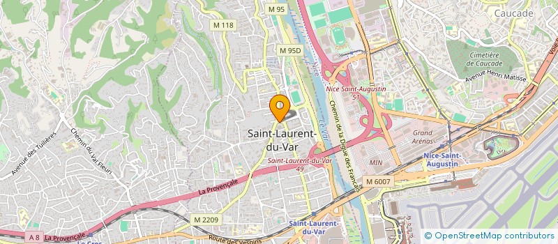 localisation de l'entreprise CROS COLOU à SAINT-LAURENT-DU-VAR