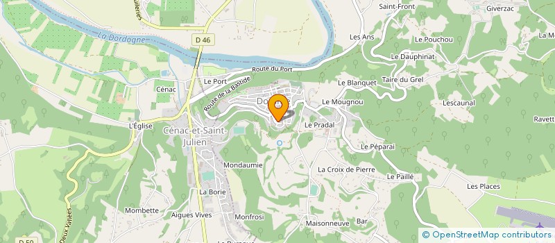 localisation de l'entreprise CROS DE SERRE  CENAC ET SAINT JULIEN