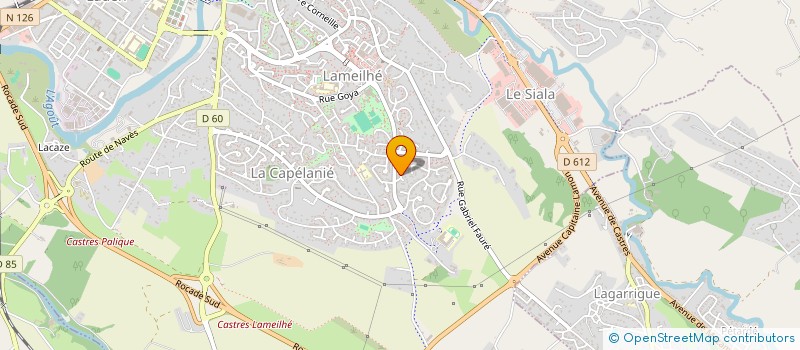 localisation de l'entreprise CROS ET FILS  CASTRES