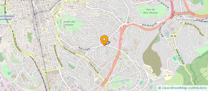 localisation de l'entreprise CROS INVEST  SAINT-ETIENNE