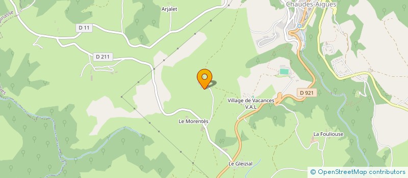 localisation de l'entreprise CROS JEAN ET JOSETTE à CHAUDES-AIGUES