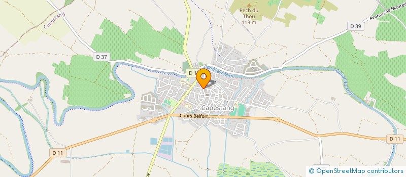localisation de l'entreprise CROS WINES à CAPESTANG