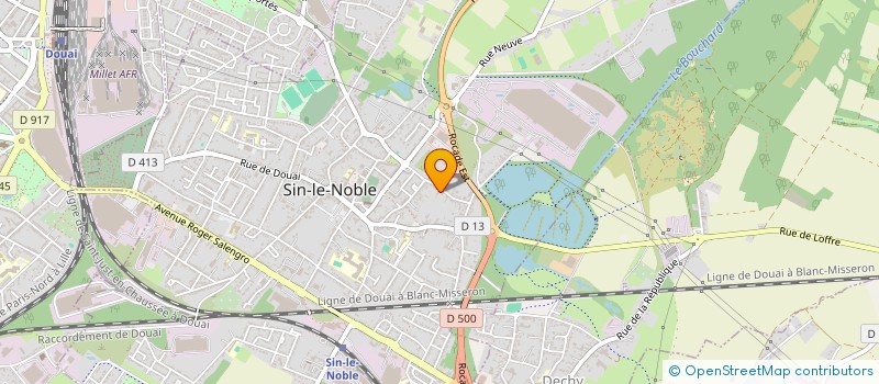 localisation de l'entreprise CROSETTI FRERES ET SOEURS  SIN-LE-NOBLE