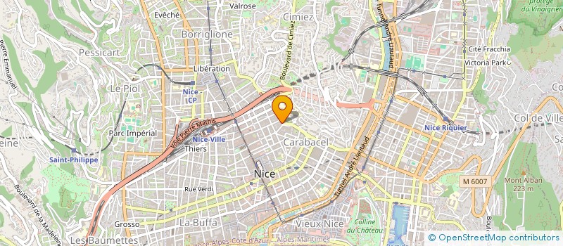 localisation de l'entreprise CROSINVESTING à NICE