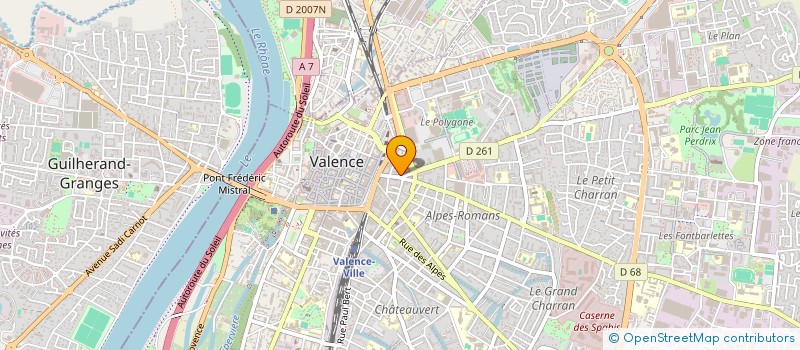 localisation de l'entreprise CROSLAND SERVICES  VALENCE