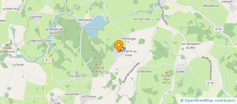 localisation de l'entreprise CROSMATIC à SAINT-PRIEST-LA-FEUILLE