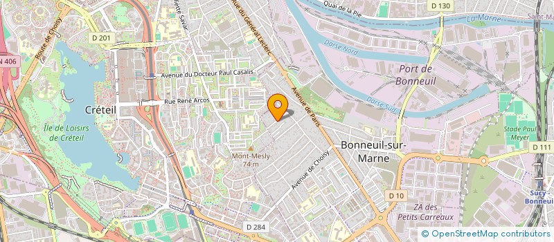 localisation de l'entreprise CROSNES 26  BONNEUIL SUR MARNE