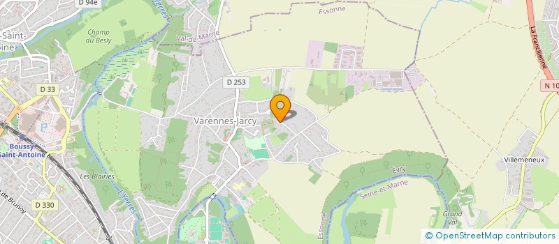 localisation de l'entreprise CROSNIER  VARENNES-JARCY