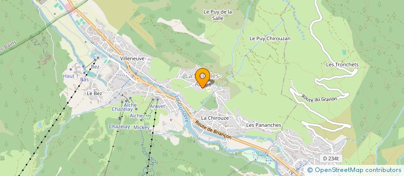 localisation de l'entreprise CROSNIER ASL  LA SALLE-LES-ALPES