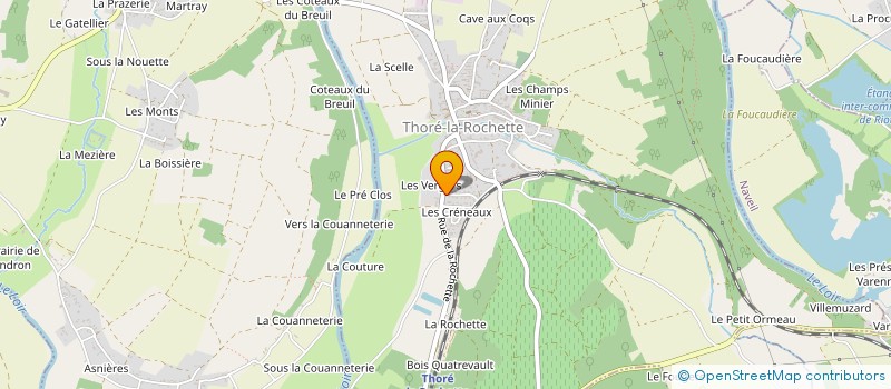 localisation de l'entreprise CROSNIER DANY  THORE-LA-ROCHETTE