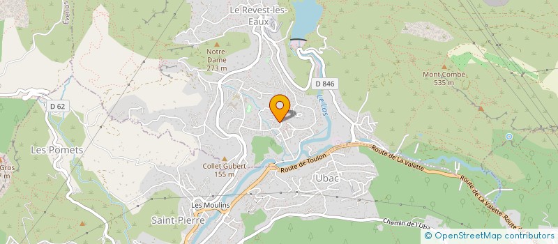 localisation de l'entreprise CROSNIER ROMUALD TERRASSEMENT  LE REVEST-LES-EAUX