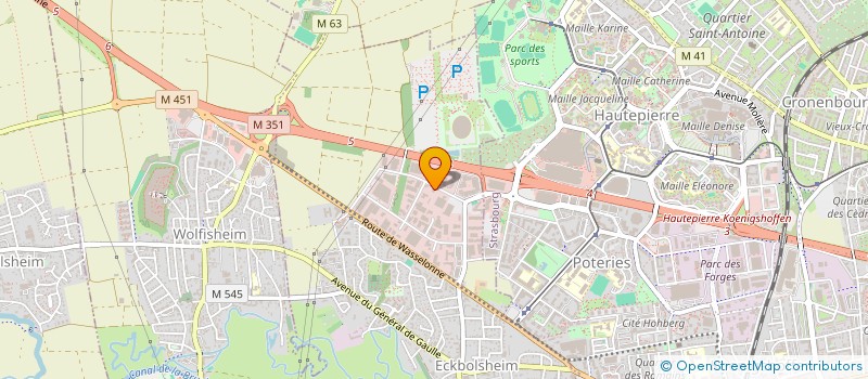 localisation de l'entreprise CROSO FRANCE  ECKBOLSHEIM